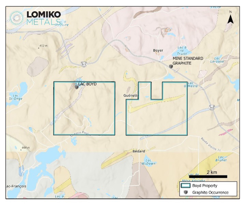 Lomiko - Lac Boyd Project
